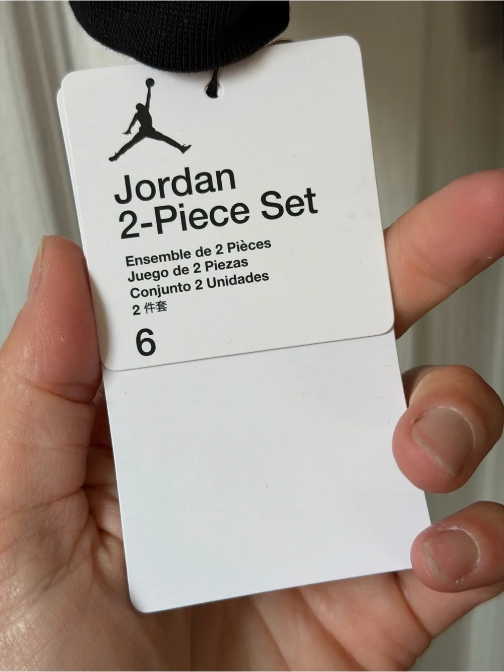 Jordan Black Hoodie & Pants Set with Red 23